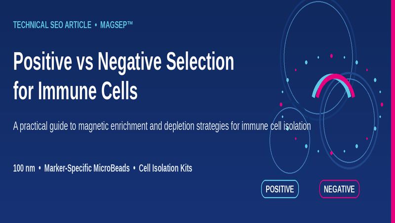 Positive vs Negative Selection for Immune Cells